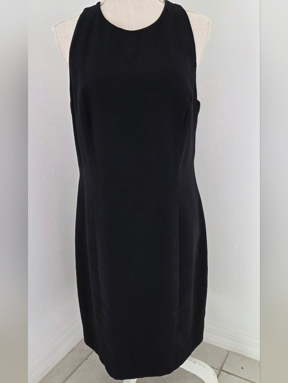 Donna Ricco Black Midi Sheath Dress